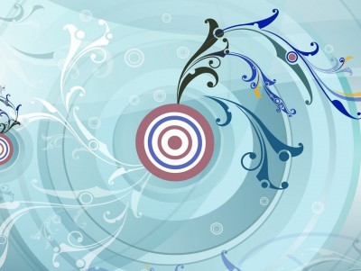 Abstract Circle Patterns Background Wallpaper
