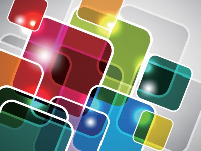 Abstract Colorful Squares Background Wallpaper