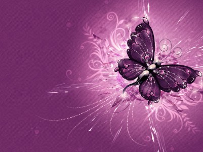 Abstract Purple Butterfly Design Background Wallpaper