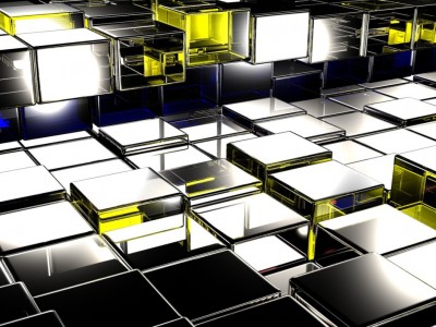 Abstraction of Cubes Background Wallpaper