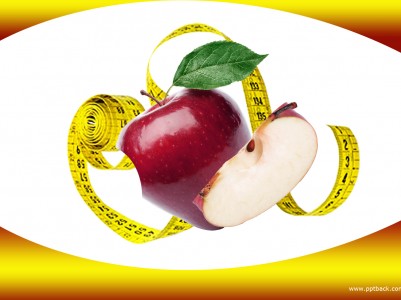 An apple for diet Background Wallpaper