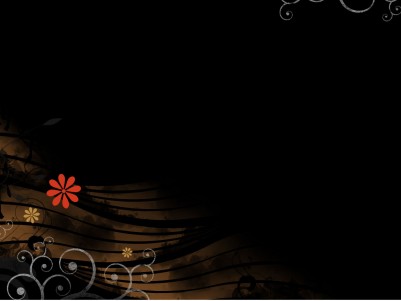 Animated Black Flowers Background Wallpaper