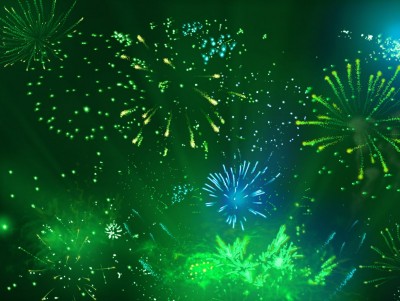 Animated Fireworks Background Wallpaper