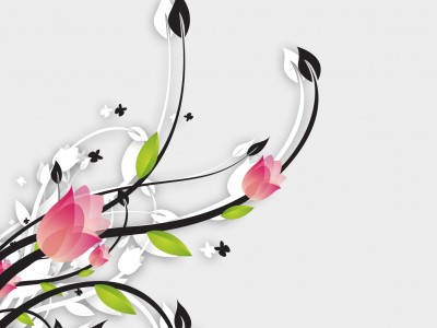 Beautiful Flower Vector Background Wallpaper