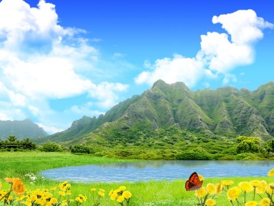 Beautiful Nature Fantasy Background Wallpaper
