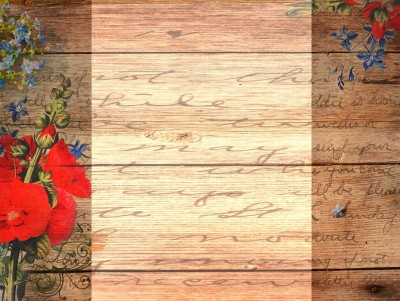 Beauty wood with flowers Background Wallpaper
