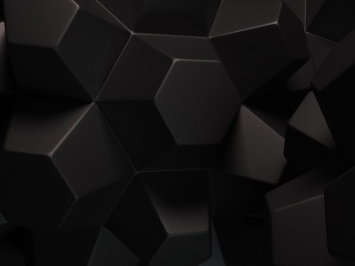 Black Abstract Cubes Background Wallpaper