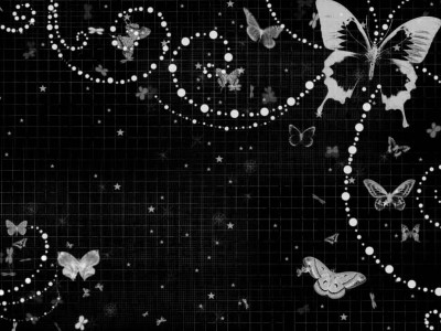 Black Butterfly Design Background Wallpaper