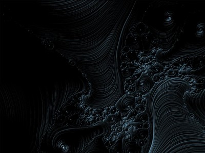 Black Fractal Design Background Wallpaper