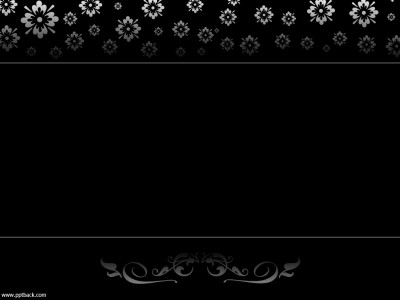 Black White Ornate Flowers Background Wallpaper