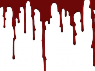Blood on White Background Wallpaper