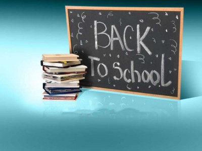 Blue background for Back to School Background Wallpaper