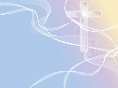 Blue Christian Cross Background Wallpaper