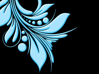 Blue Flower Vector Background Wallpaper