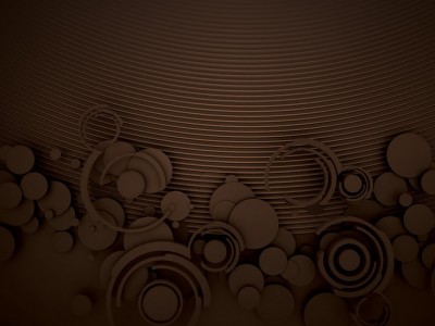 Chocolate circles pattern Background Wallpaper