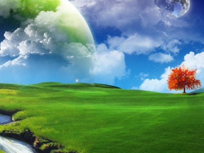 Dream Landscape Background Wallpaper