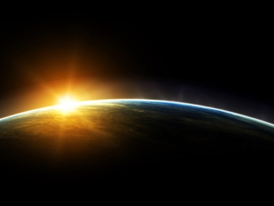 Earth and Sun Background Wallpaper