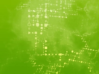 Green, Technology, Dots Background Wallpaper