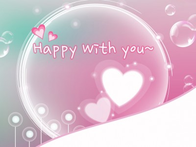 Happy with You Background Wallpaper