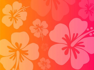 Hawaiian Flowers Background Wallpaper