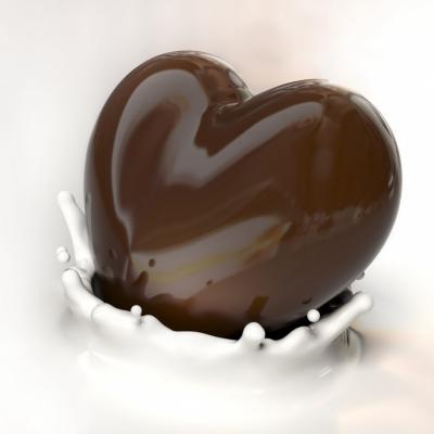 Heart Chocolate Background Wallpaper