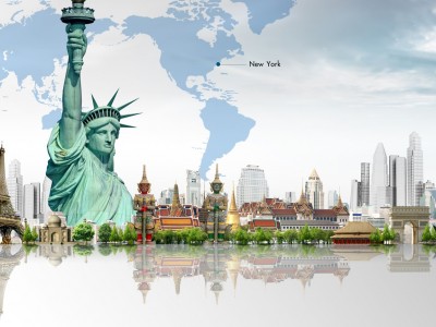 New York Travel Background Wallpaper