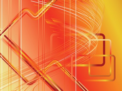 Orange futuristic lines Background Wallpaper