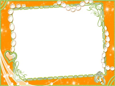 Orange Photo Frame Background Wallpaper