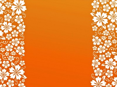 Orange Tropical Vacation Border Background Wallpaper