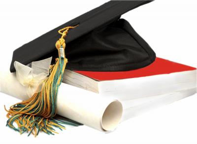 Graduation Cap and Diploma Background Wallpaper