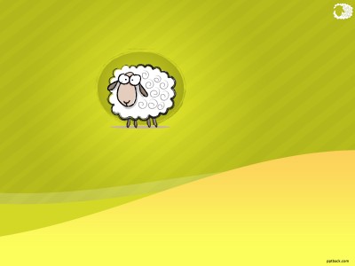 Sheep Green Abstract Background Wallpaper