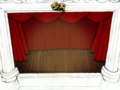 Theatre Stage, Hippodrome Background Wallpaper