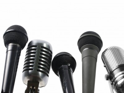 Types of Microphones Background Wallpaper