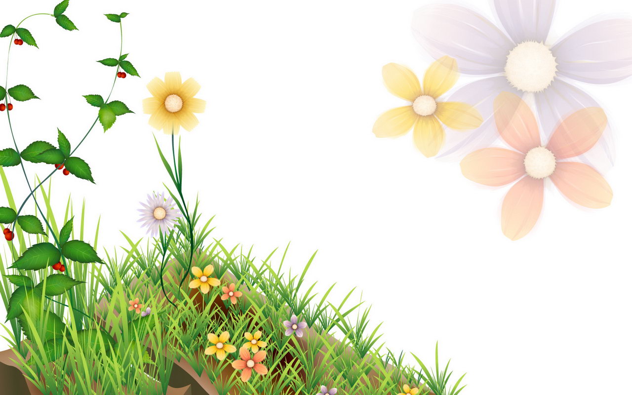 Animated flower powerpoint template