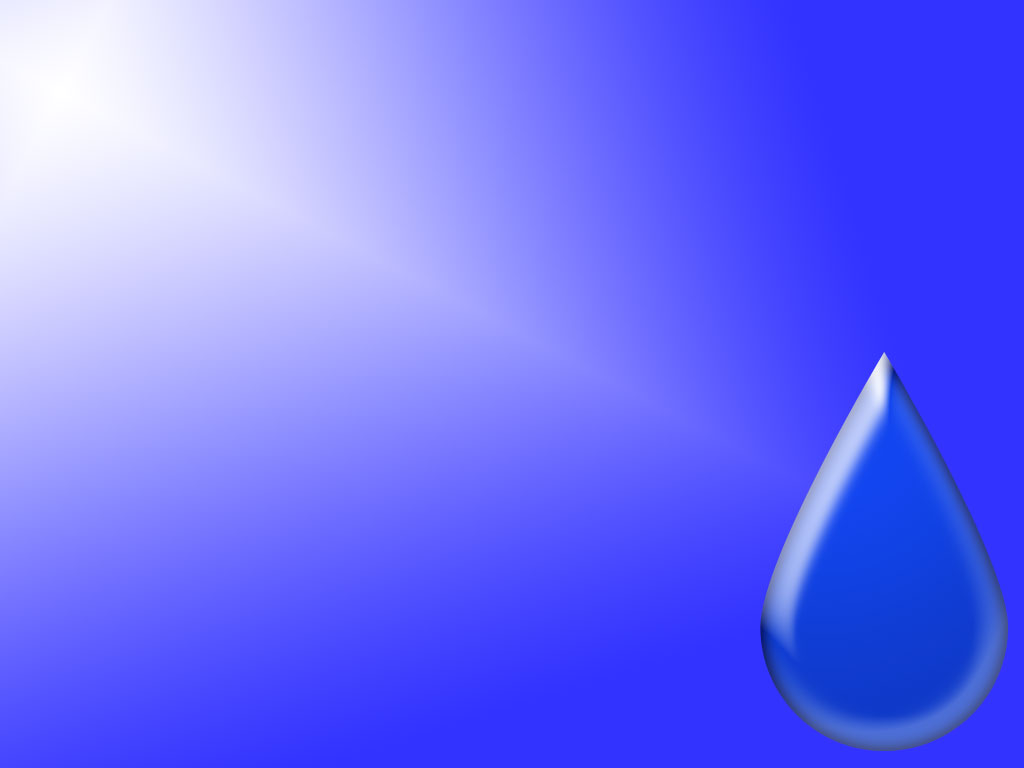 Blue drop water