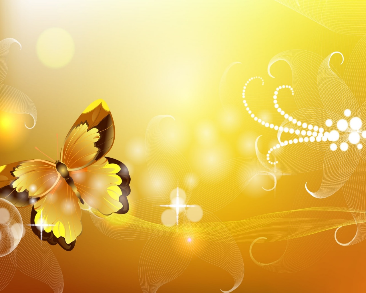 Butterfly orange abstract backgrounds