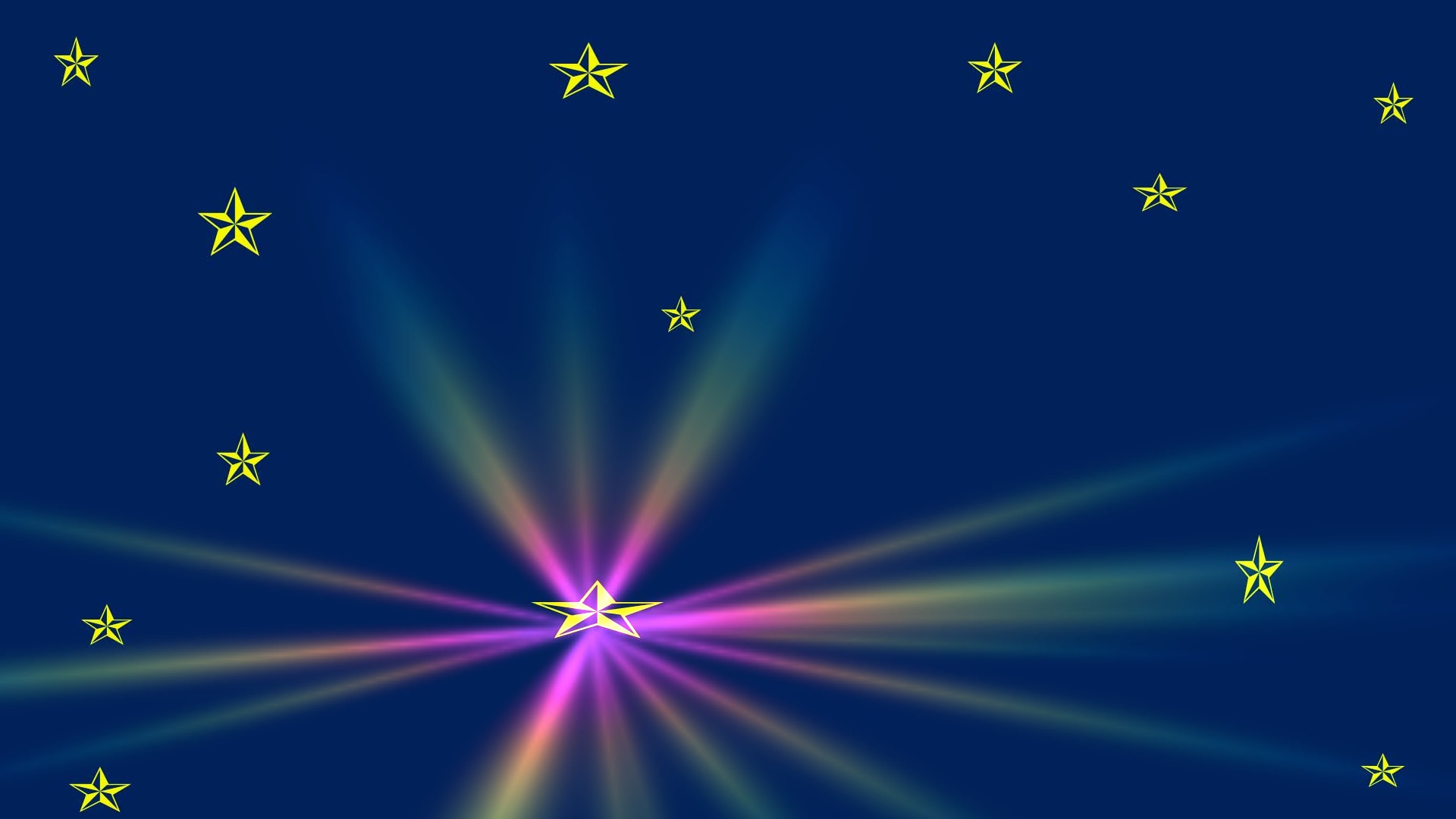 Gold Stars, Rainbow Flare backgrounds