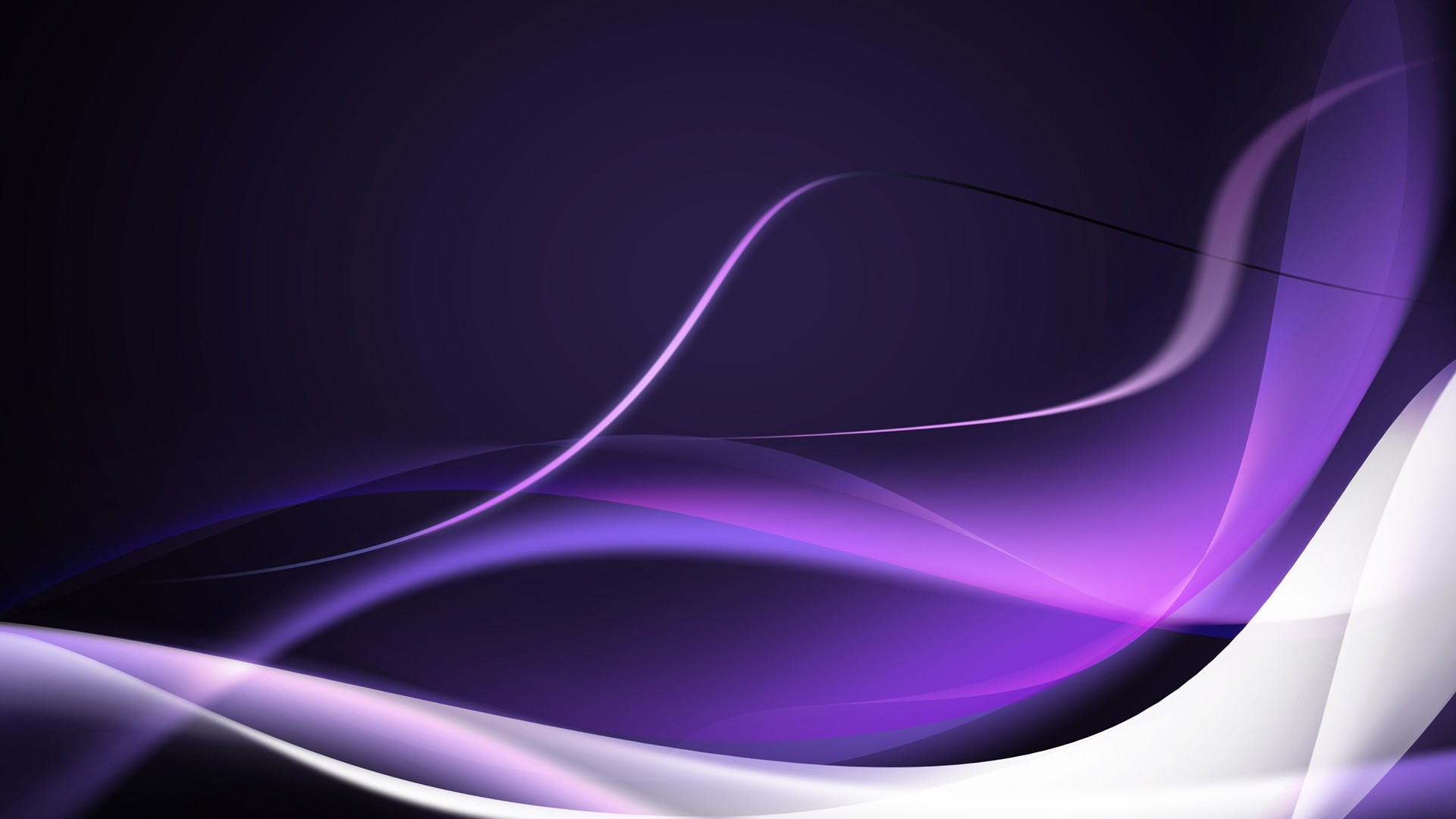 Abstract Purple and White Waves