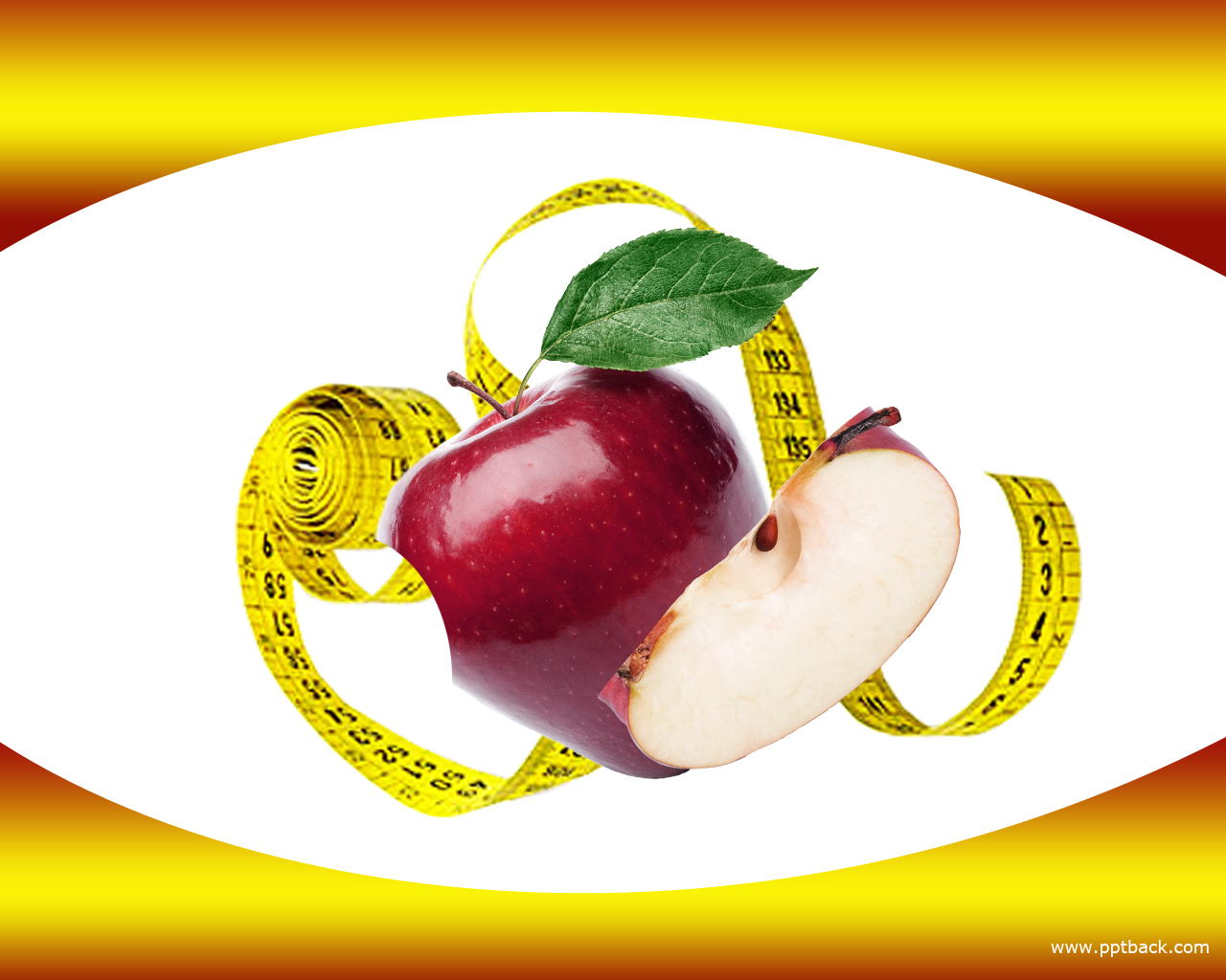 An apple for diet backgrounds