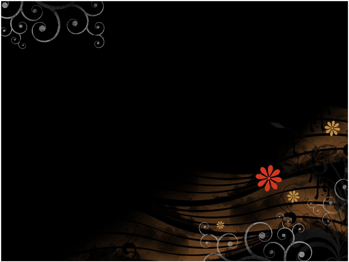 Animated black floral design backgrounds