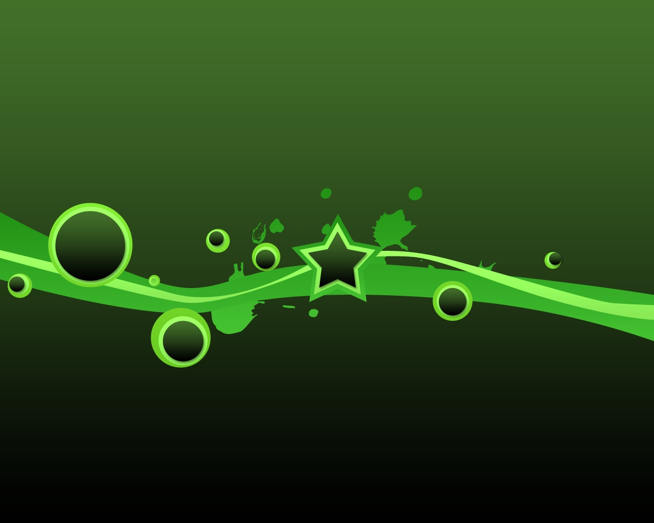 Animated Green Stars backgrounds