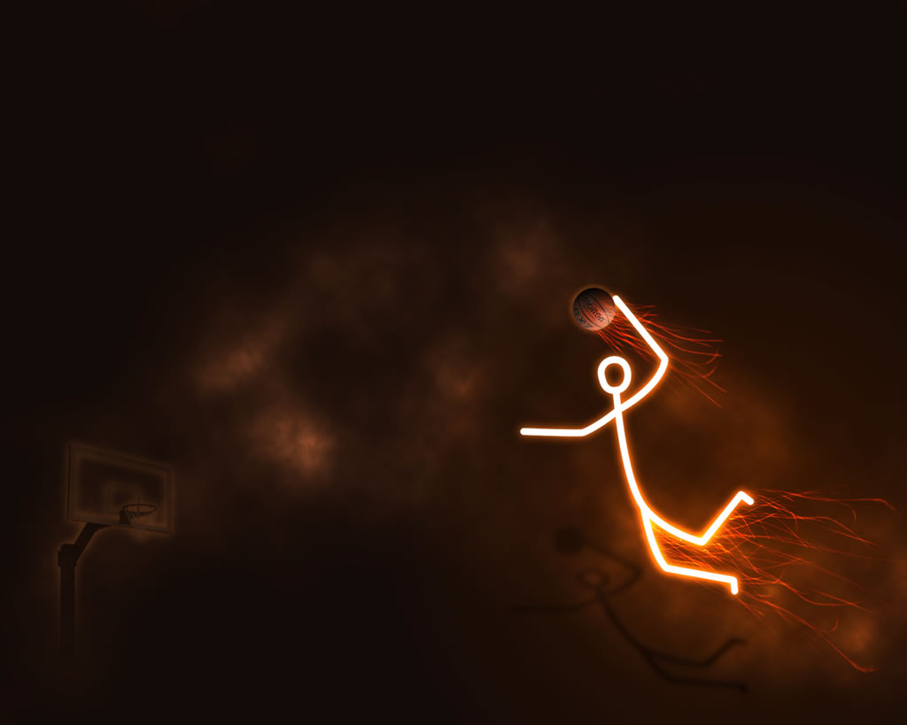 Basketball fire dunk backgrounds