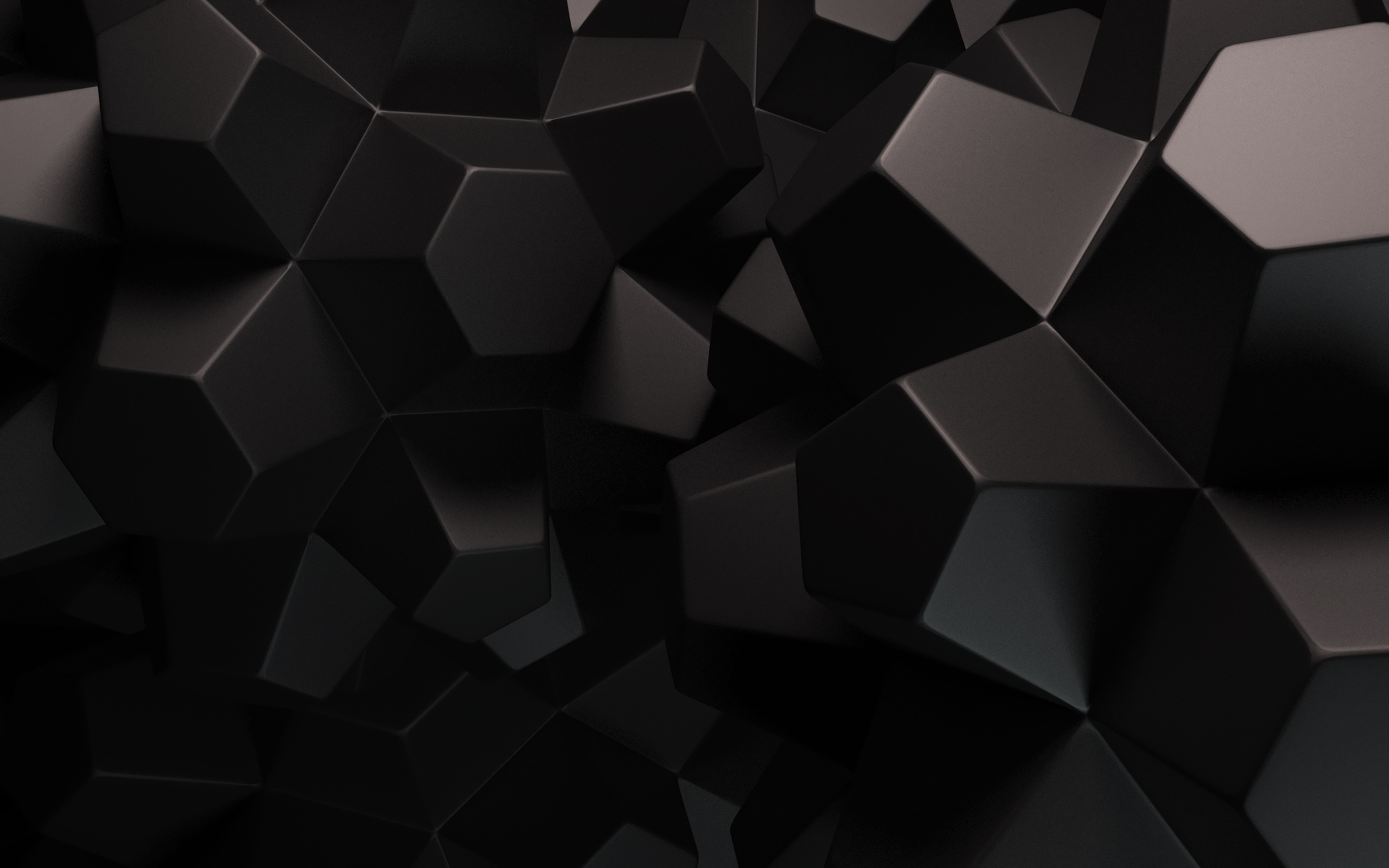 Black Abstract Cubes