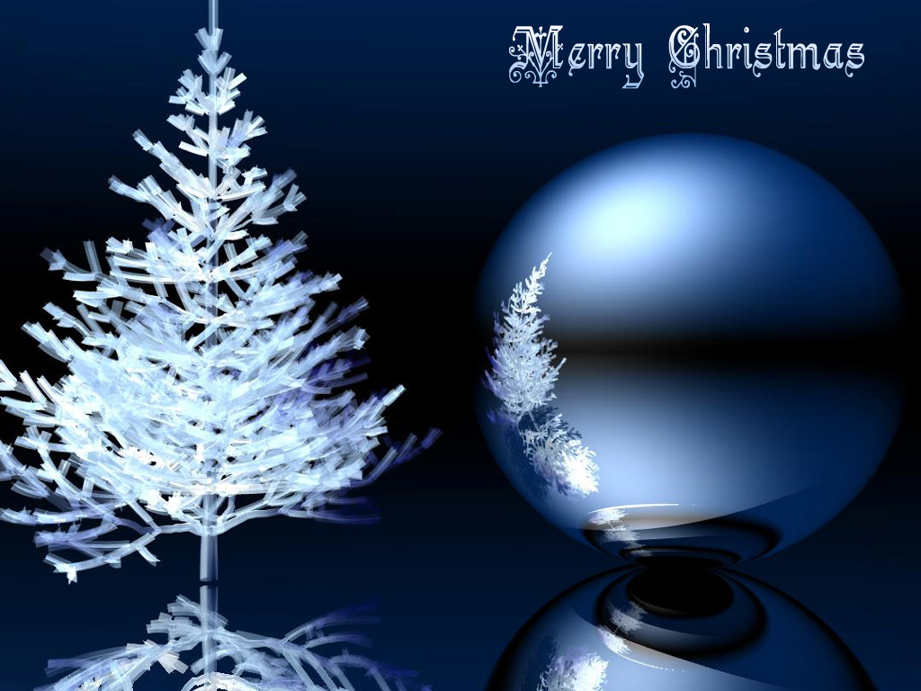 Blue Merry Christmas Tree backgrounds