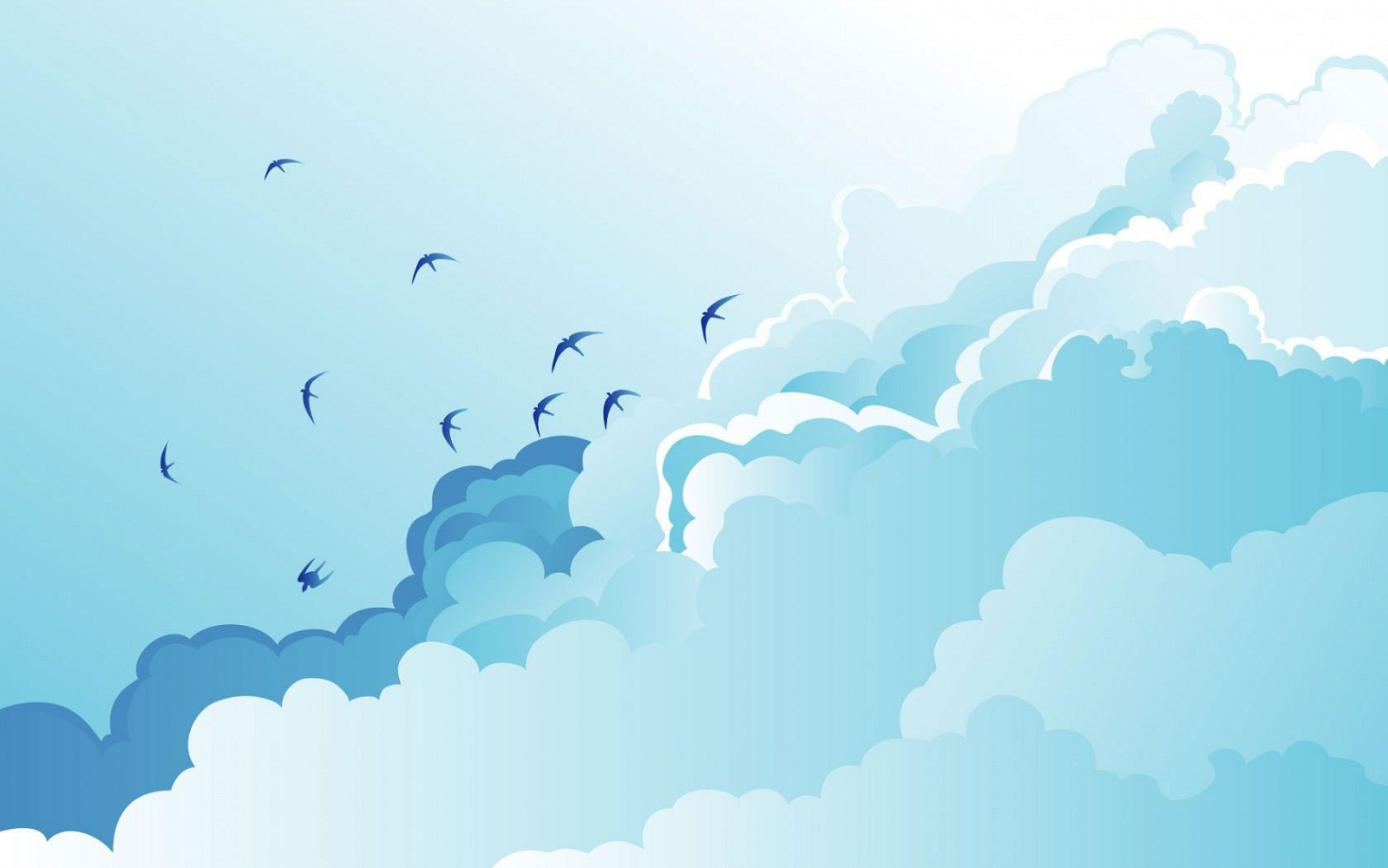 Blue Sky Clouds Vector backgrounds