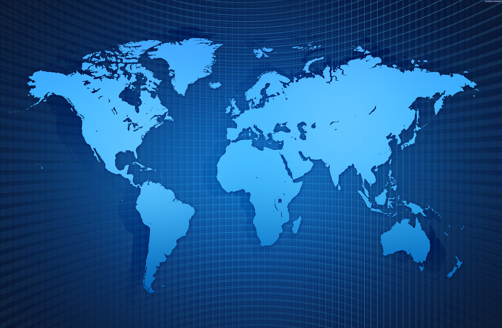 Blue World Map Free Ppt Backgrounds For Your Powerpoint Templates