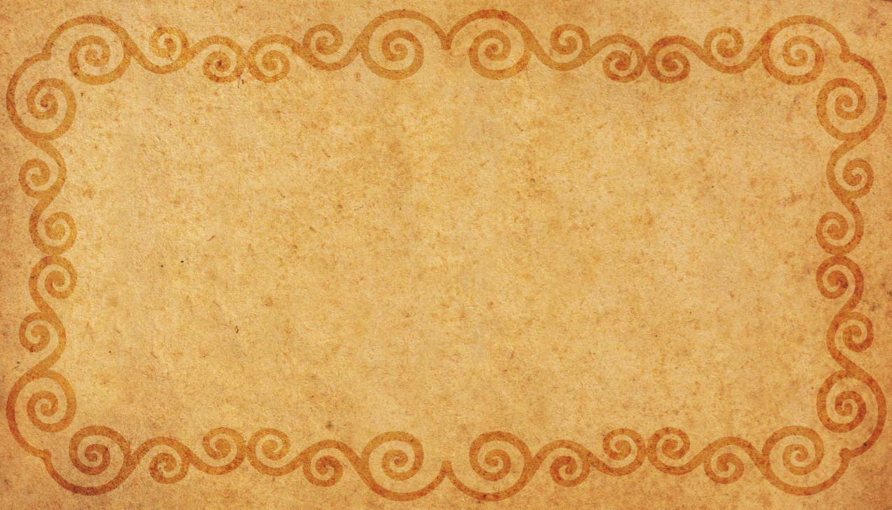 Old paper swirls texture border