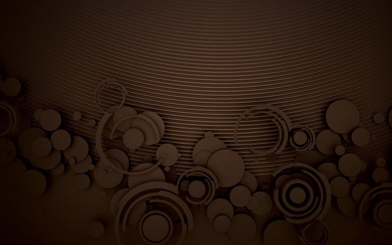 Chocolate circles pattern backgrounds