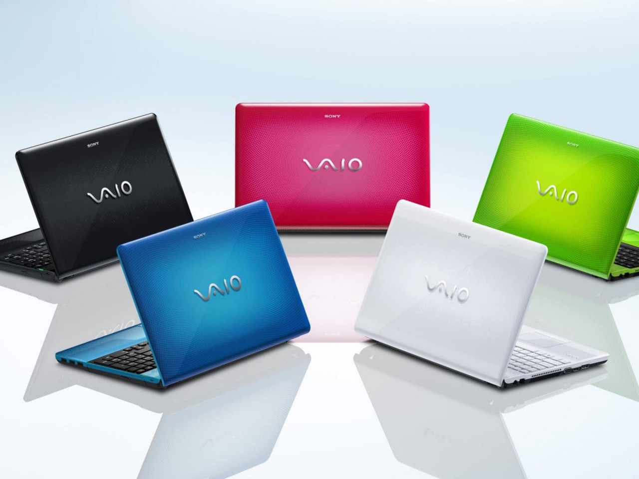 Colorful Sony Vaio Laptops