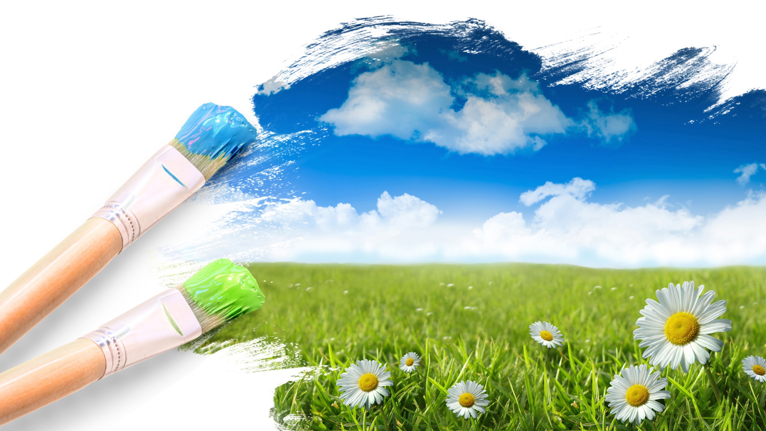 Painting Life Free PPT Backgrounds for your PowerPoint Templates